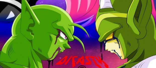 El dios namekusein a punto de pelear contra zoeck El dios namekusein a punto de pelear contra zoeck