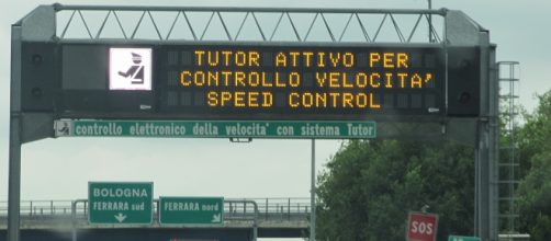 Controllo elettronico della velocità sulle autostrade