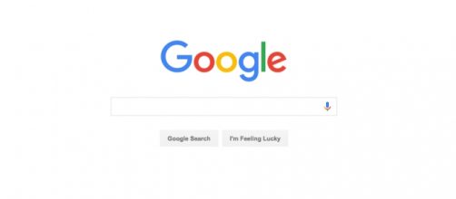 La homepage di Google, fra i simboli attuali del web