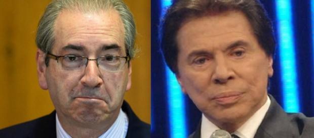 Eduardo Cunha e Silvio Santos - Foto/Reprodução Eduardo Cunha e Silvio Santos - Foto/Reprodução