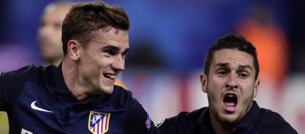 Griezmann y Koke. Atlético de Madrid Griezmann y Koke. Atlético de Madrid