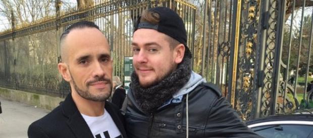 Jeremstar en compagnie de son chauffeur Laurent. Jeremstar en compagnie de son chauffeur Laurent.