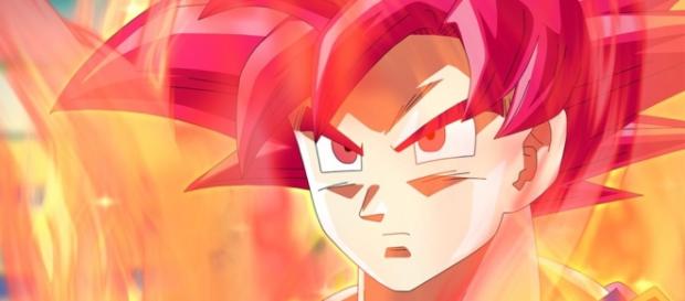 Son Gokú super saiyajin dios rojo Son Gokú super saiyajin dios rojo