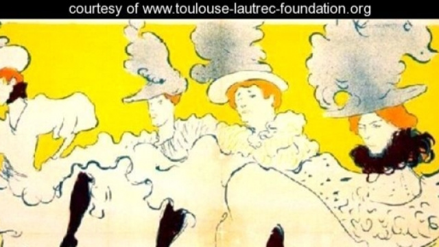 Uno dei lavori di Toulouse-Lautrec