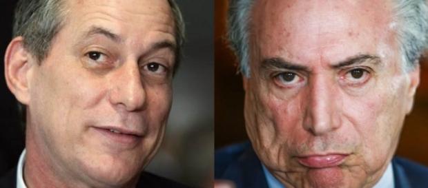 Ciro Gomes e o vice-presidente Michel Temer Ciro Gomes e o vice-presidente Michel Temer