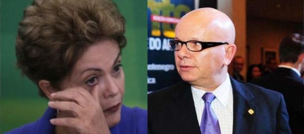 Dilma Rousseff e Marcelo Tas se estranham Dilma Rousseff e Marcelo Tas se estranham