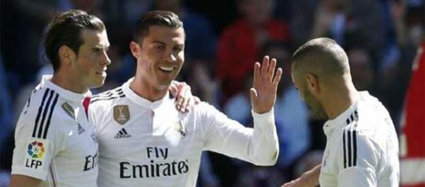 Bale, Benzema e Cristiano, o trio-maravilha do Real Madrid Bale, Benzema e Cristiano, o trio-maravilha do Real Madrid