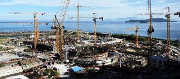Imagem da Usina nuclear Angra 3. Imagem da Usina nuclear Angra 3.