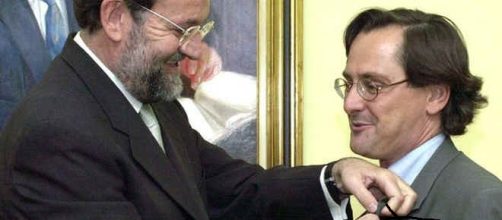 Mariano Rajoy (PP) y Marhuenda (La Razón).