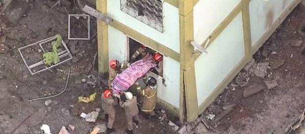 A explosão aconteceu na madrugada desta terça-feira (Foto: Reprodução/TV Globo) A explosão aconteceu na madrugada desta terça-feira (Foto: Reprodução/TV Globo)