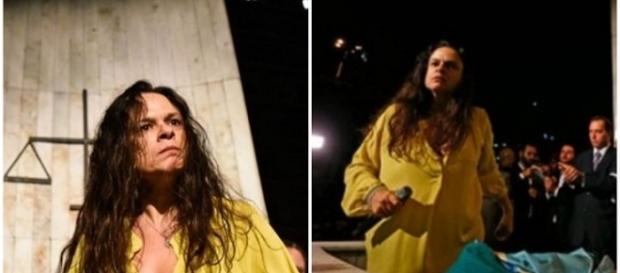 Advogada perdeu o controle em manifestação Advogada perdeu o controle em manifestação