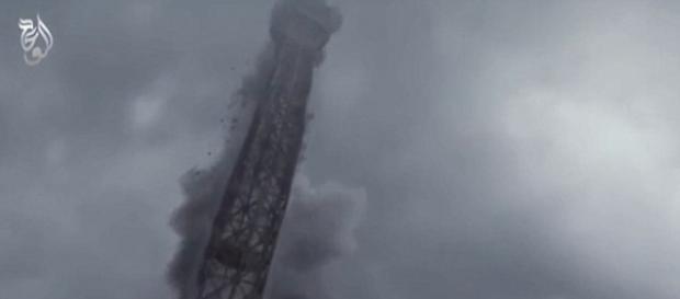 Imagem da Torre Eiffel no jogo 'Call of Dutty' Imagem da Torre Eiffel no jogo 'Call of Dutty'