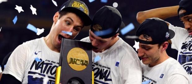 Villanova celebrando el título de la NCAA Villanova celebrando el título de la NCAA