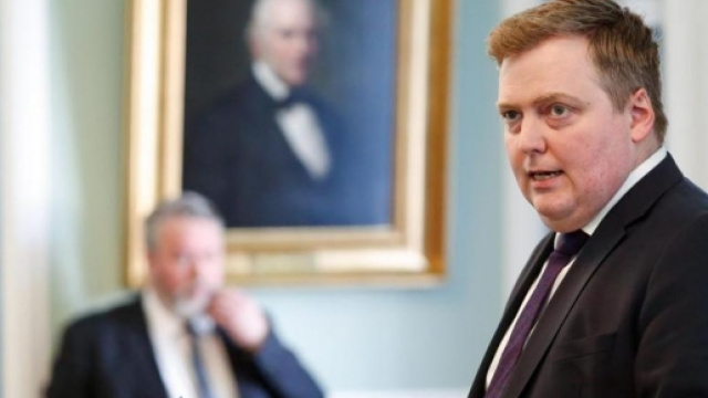 Il premier islandese David Gunnlaugsson.