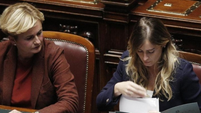 L'ex ministro Guidi e Maria Elena Boschi
