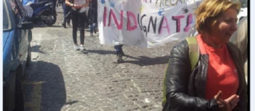 La protesta contro il governo Renzi
