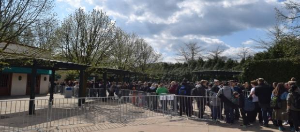 Die Warteschlange vor dem Meet & Greet Bereich. Die Warteschlange vor dem Meet & Greet Bereich.