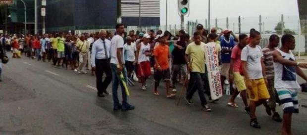 Internos fazem protestos a favor de Dilma Internos fazem protestos a favor de Dilma