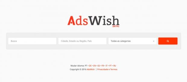 O site AdsWish na sua uma versão em português O site AdsWish na sua uma versão em português