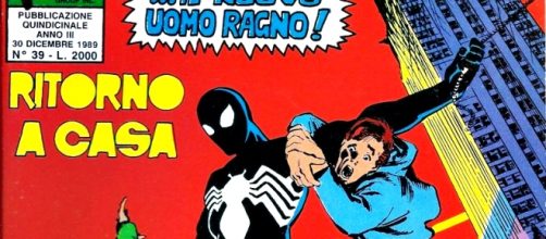 La copertina della versione italiana di Spiderman: Homecoming