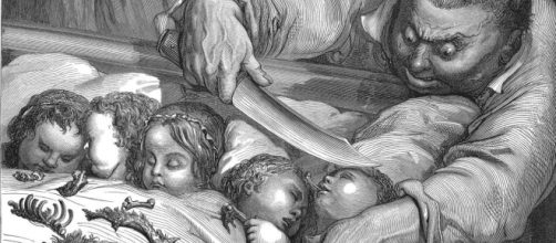 La favola di Pollicino in un'illustrazione di Gustave Dorè