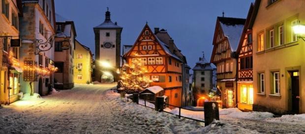 Alemania nevado durante el invierno Alemania nevado durante el invierno