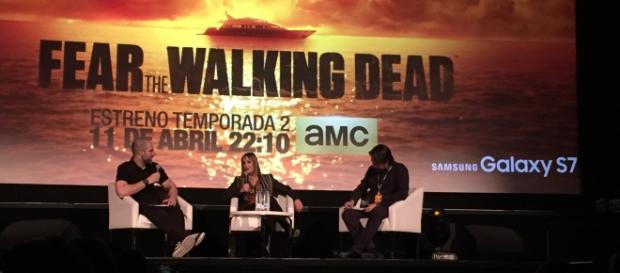 Gale Anne Hurd, productora de la serie, durante la entrevista Gale Anne Hurd, productora de la serie, durante la entrevista