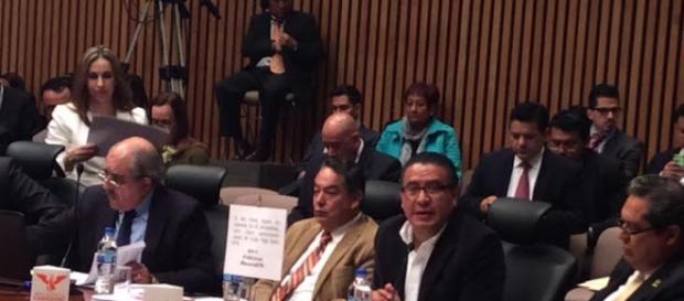 Horacio Duarte, representante de MoReNa en la sesión del INE Horacio Duarte, representante de MoReNa en la sesión del INE