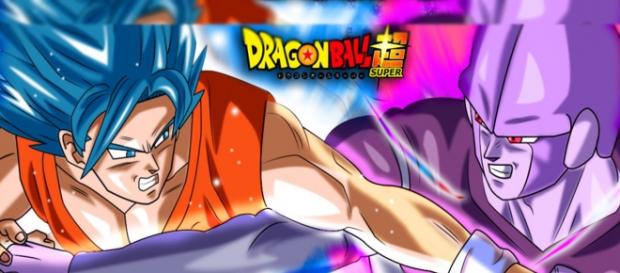 Gokú contra el legendario Hit. Gokú contra el legendario Hit.