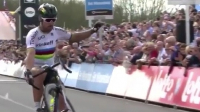 Peter Sagan, la vittoria al Fiandre