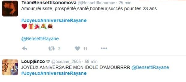 Depuis minuit, les fans de l'acteur Rayan Bensetti se mobilise pour lui souhaiter un joyeux anniversaire Depuis minuit, les fans de l'acteur Rayan Bensetti se mobilise pour lui souhaiter un joyeux anniversaire
