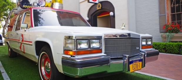 The new Ghostbusters' vehicle, "Ecto 1." It helps save the world. The new Ghostbusters' vehicle, "Ecto 1." It helps save the world.