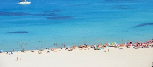 Veduta della stupenda spiaggia di San Vito Lo Capo (Trapani)