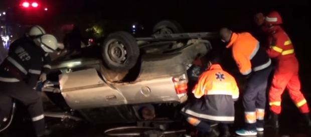 Teribil accident în Noaptea Sfântă lângă Dej Teribil accident în Noaptea Sfântă lângă Dej
