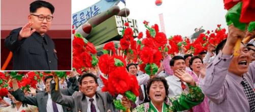 Kim Jong-Un recibió una gran ovación en la plaza Kim Il-Sung