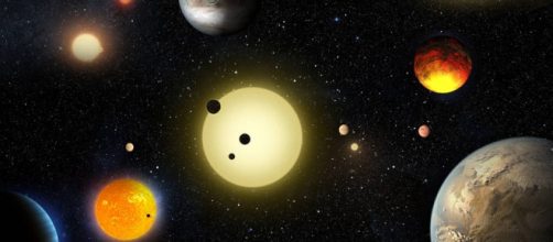Un'immagine artistica delle scoperte di Kepler