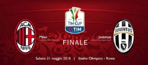 Finale di coppa Italia Milan-Juventus