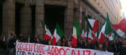 Manifestazione di Casa Pound Bolzano