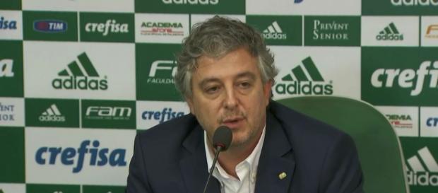 Paulo Nobre concede entrevista coletiva na Academia de Futebol Paulo Nobre concede entrevista coletiva na Academia de Futebol