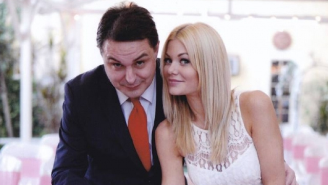 Andrea Dipr&egrave; con Riley Steele il giorno delle nozze