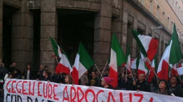 Manifestazione di Casa Pound Bolzano