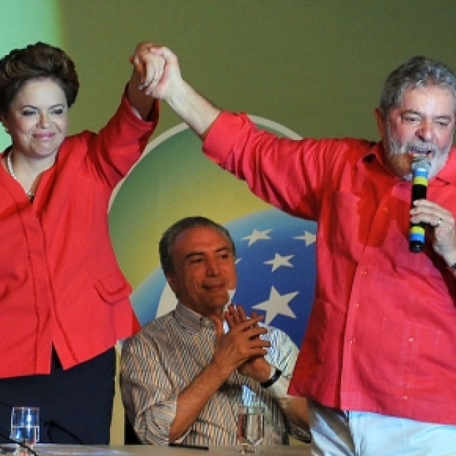 Dilma Rousseff e il Presidente ad interim, Michel Temer.