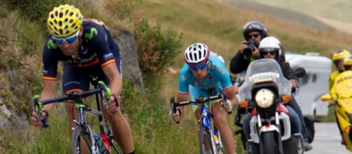 Vincenzo Nibali insegue Valverde: a Benevento lo spagnolo gli ha rosicchiato 4 secondi in classifica