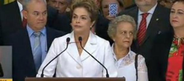 Dilma faz pronunciamento após afastamento - Foto/Reprodução: NBR Dilma faz pronunciamento após afastamento - Foto/Reprodução: NBR