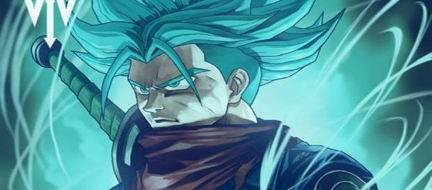 Trunks super saiyajin dios azul Trunks super saiyajin dios azul