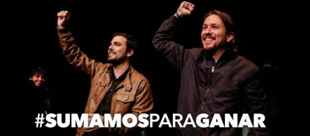 Alberto Garzón y Pablo Iglesias. Twitter @iunida Alberto Garzón y Pablo Iglesias. Twitter @iunida