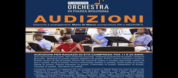 LA LOCANDINA PER LE AUDIZIONI DELLA PB ORCHESTRA LA LOCANDINA PER LE AUDIZIONI DELLA PB ORCHESTRA