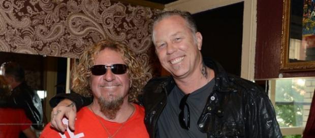Sammy Hagar e James Hetfield per la serata Sammy Hagar e James Hetfield per la serata
