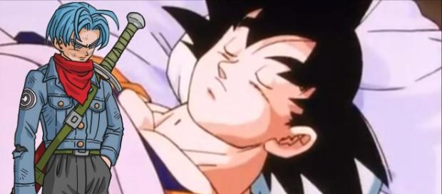 Trunks del futuro y goku del futuro al momento de su muerte Trunks del futuro y goku del futuro al momento de su muerte