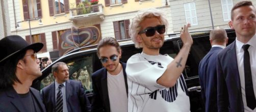 il cantante dei Tokio Hotel a Milano. A sinistra nella foto il suo nuovo produttore Shiro Gutzie